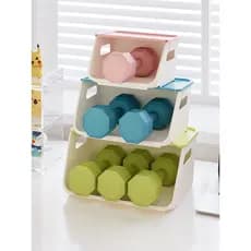 Caixa de armazenamento de mesa multifuncional empilhada mesa cosméticos brinquedos infantis material escolar caixa organ