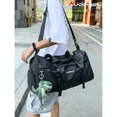 Bolsa de viagem curta masculina bolsa de lona de tamanho grande