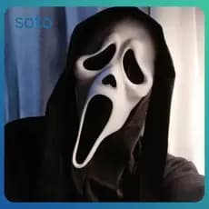 Máscara De Látex SOTO Scream Ghostface, Máscara De Horror Para Cabeça Inteira, Fantasia De Cosplay, Filme De