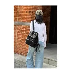 Monday Eight Bags Shop 丨 Mochila Commuter Nylon Mulheres Grande Capacidade Bolsa Escolar Casual Moda Leve Mochila para C