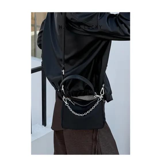 Mini bolsa pequena cross-body feminina leve pano de Nylon bolsa para celular bolsa pequena elegante bolsa transversal po