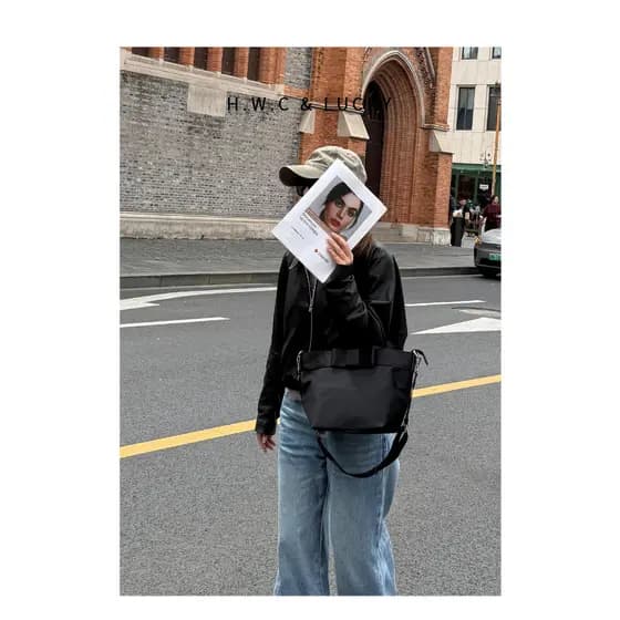 Bolsa feminina grande capacidade sacola de náilon saco do mensageiro Commuter bolsa feminina bolsa senhoras novo estilo