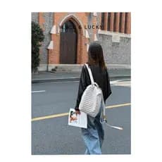 Bolsa semanal loja diamante padrão mochila feminina 2026 novo estilo High-End Super densidade catiônica All-Match Ultra-