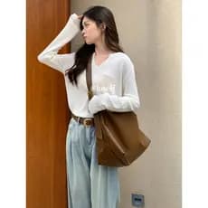 Luself caseiro High-End sentimento grande capacidade saco do mensageiro simples nicho bolsa de ombro Retro estudante Com