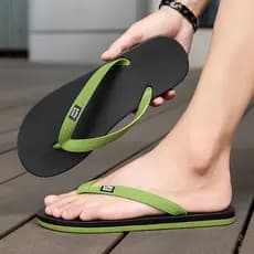 Chinelos masculinos chinelos masculinos verão exterior moda tailandesa sola plana antiderrapante resistente ao desgaste