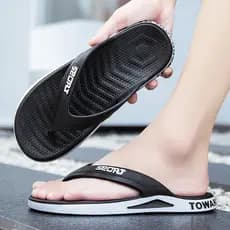 Chinelos masculinos na moda antiderrapante sapatos masculinos estilo verão respirável ao ar livre chinelos 20