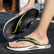 Chinelos masculinos verão flip-flops novas sandálias antiderrapantes ao ar livre tala chinelos masculinos desgaste exter