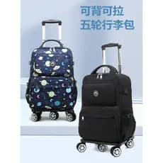 Leve à prova dwaterproof água dobrável carrinho saco Universal roda de aeronave portátil saco de viagem trole mochila sa