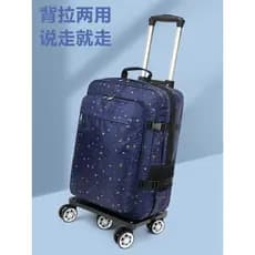 Carrinho mochila saco de viagem feminino Ultra-leve trole saco masculino grande capacidade roda Universal 67cm mala pode