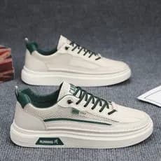 Sapatos masculinos 2026 novo estilo verão respirável pequeno branco sapatos de malha Casual verão esportes Net sapatos r