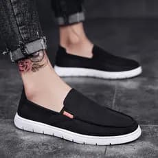 Verão respirável estilo fino sapatos masculinos de seda gelo velho pequim pano sapatos casuais verão trabalho condução d