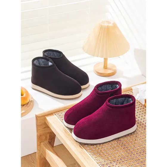 2025 estilos chinelos de algodão de inverno forro de lã feminino antiderrapante sapatos quentes casa interior ao ar livr