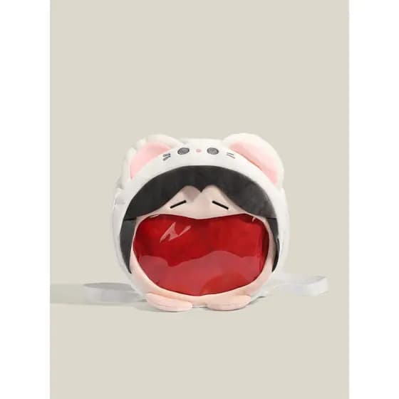 Céu oficial bênção animação pobre doninha dor saco flor raposa mini saco de dor bonito macio sorriso mochila de armazena