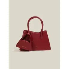 Saco de casamento vermelho 2026 novo estilo moda luz luxo saco de casamento feminino saco de noiva nicho High-End mensag