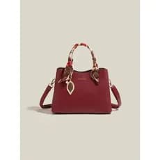 Senhoras sacos estilo mãe atmosférica 2026 novo estilo vovó vermelho saco de casamento couro genuíno bolsa feminina outo