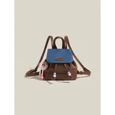 Primavera Ranch bonito Denim menina mochila feminina 2026 novo estilo estudante pequena mochila nicho saco de escola de