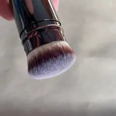 Ampulheta de vedação de plástico de fábrica Original, capa de Metal portátil, Mini escova de base retrátil, escova de pó