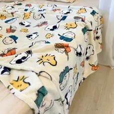 Cobertor Snoopy do Momento|Dormitório grosso para almoço de escritório mantém quente estudante manter cobertor de flanel