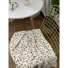 INS estilo leopardo impressão série flanela verão ar condicionado cobertor escritório Nap lazer cobertor estudante capa