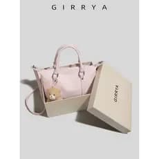 GIRRYA simples bolsa de couro macio bolinho saco feminino 2026 novo estilo High-End Casual prático ombro saco do mensage