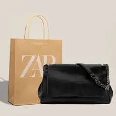 2026 primavera verão novo estilo na moda bolsa feminina preto couro macio diamante grande capacidade All-Match corrente