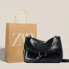 Bolsa feminina 2026 novo estilo na moda diamante corrente saco grande capacidade preto Rock ombro saco do mensageiro axi