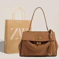 2025 outono inverno camurça sacola feminina grande capacidade Commuter axilas saco High-End All-Match um-