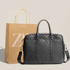 2026 novo estilo bolsa masculina maleta portátil saco de computador de negócios grande capacidade saco de arquivo Casual