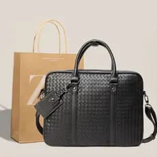 2026 novo estilo bolsa masculina portátil maleta de negócios bolsa de ombro tecido Casual grande capacidade saco do mens