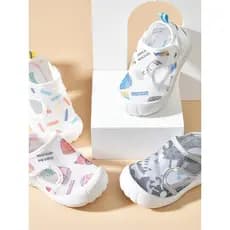 Bebê anti-colisão sapatos funcionais verão crianças dos desenhos animados anti-deslizamento sapatos estáveis anti-chute