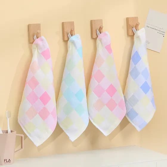 Toalha de gaze para bebês, toalha de Saliva para recém-nascidos, amamentação, lavagem facial, toalha quadrada pequena, a