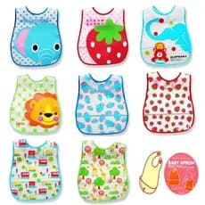 Bolso de arroz infantil Extra grande à prova d'água bolso para comer bebê ecologicamente correto descartável fino transl