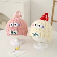 Bebê outono inverno chapéu dos desenhos animados Super bonito engraçado engrossado quente malha estrela chapéu à prova d
