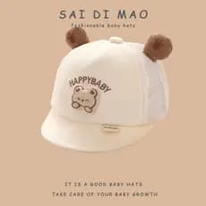 Sadi Cat Cartoon Dinosaur Baby Cap Verão Estilo Fino Bebê Protetor Solar Boné de Beisebol Aba Macia Chapéu de Sol