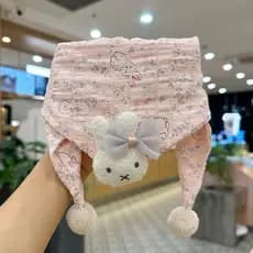 Bebê outono inverno macio e confortável babador do bebê meninos meninas à prova de vento quente triângulo cachecol bonit