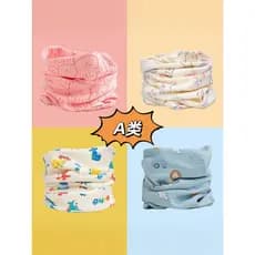 Babador de bebê inverno à prova de vento forro de lã quente outono inverno bebê pequeno babador puro algodão primavera o