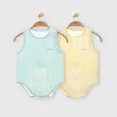 Bebê Maggie recém-nascido roupas de verão colete de bebê roupas de bebê verão Ultra-fino algodão puro desossado respiráv