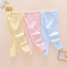 Infantil Maggie crianças calças compridas roupa interior do bebê calças abertas puro algodão meninos meninas Leggings be