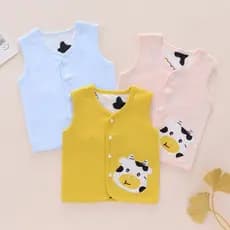 Infantil Maggie crianças colete de algodão puro primavera outono exterior Wear duplo recém-nascido colete masculino femi