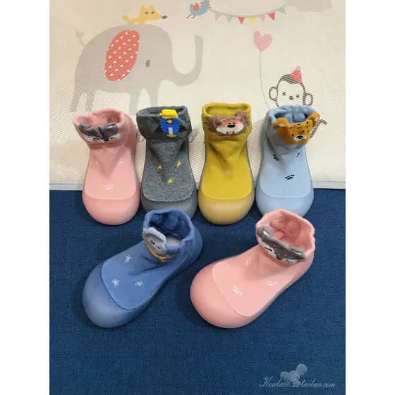 Outono bebê sola macia sapatos da criança meninos meninas meias respiráveis sapatos do bebê da criança dos desenhos anim