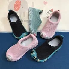 Outono crianças tênis de malha respirável meninos deslizamento em sapatos de malha de sola macia meninas leve Anti-desli
