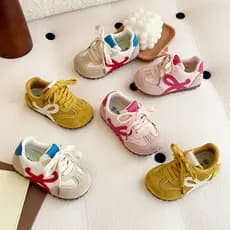 Primavera verão crianças tênis de malha respirável meninas casuais Forrest Gump sapatos meninos Velcro sapatos de treina