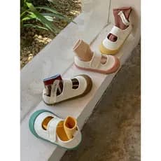 2025 primavera outono crianças sapatos de lona meninas versão coreana sapatos brancos bebê jardim de infância sola macia