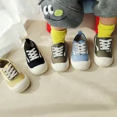 Primavera outono crianças sapatos de lona meninos Velcro tênis meninas All-Match sapatos casuais bebê jardim de infância