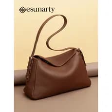 Bolsa de couro genuíno feminina 2026 novo estilo High-End sentimento saco do mensageiro grande capacidade couro macio se