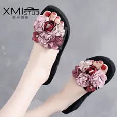 Chinelos de verão chinelos de tamanho grande feminino verão exterior Wear sapatos femininos antiderrapantes sandálias ca