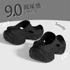 9.0 chinelos de aumento feminino verão exterior Wear 2026 novo estilo moda antiderrapante sola grossa curto Le sandálias