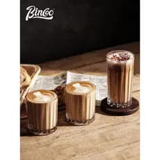 Bincoo gelado Latte americano xícara de café ins estilo copo de vidro doméstico High-End leite xícara de chá influenciad