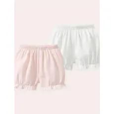 Calças de algodão puro para meninas, Shorts de verão, uso externo, calças casuais, moda bebê, verão, crianças, Bloomers