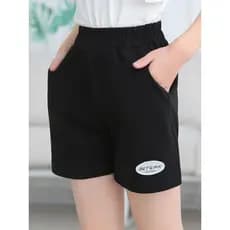 Algodão puro meninas shorts esportivos verão novo estilo médio grande crianças exterior Wear moda shorts All-Match solto